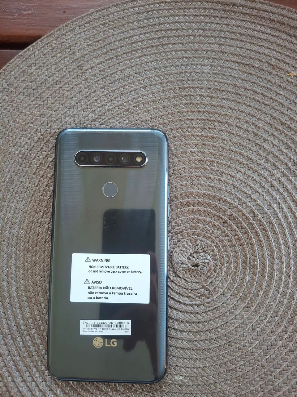 Celular LG K61 128G cm trincado  - Foto 4