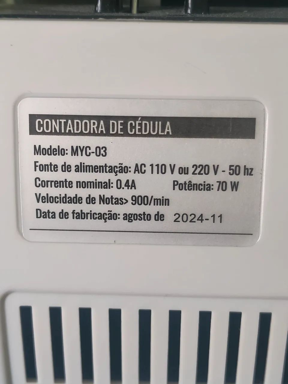 Contadora de cédulas e notas - Foto 5