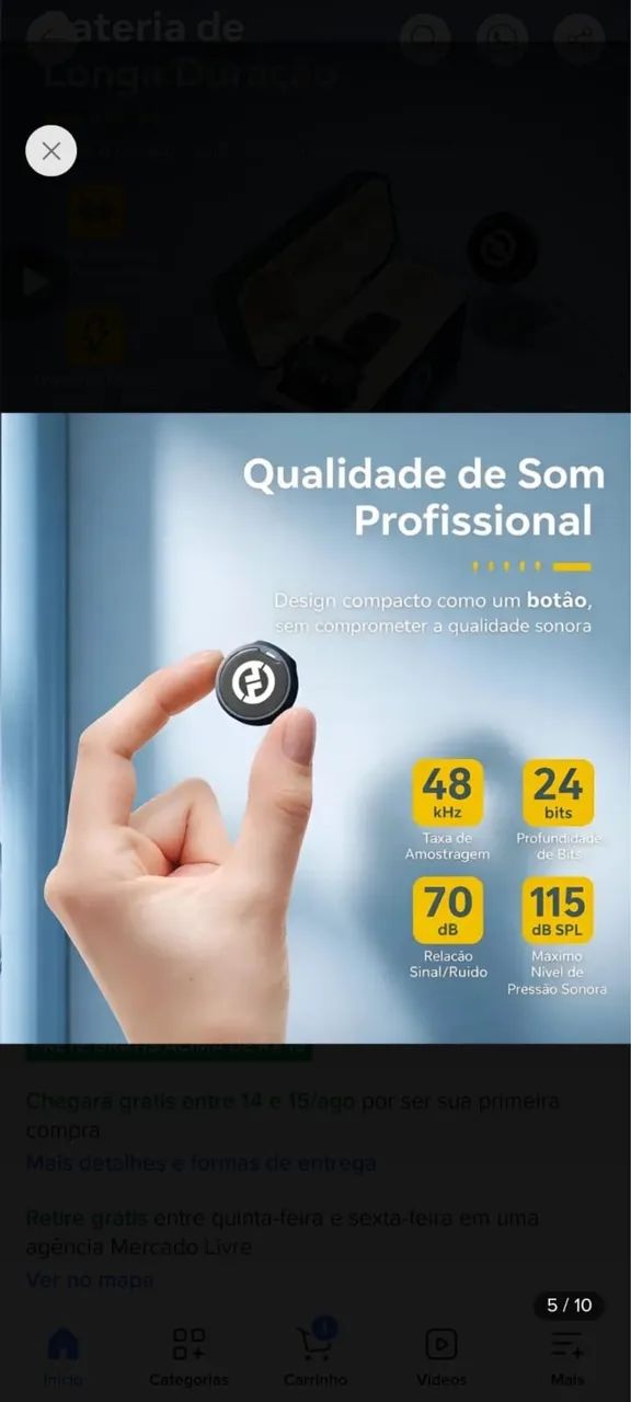 Microfone Hollyland Lark M2 Duo Combo Duplo Para 2 Pessoas