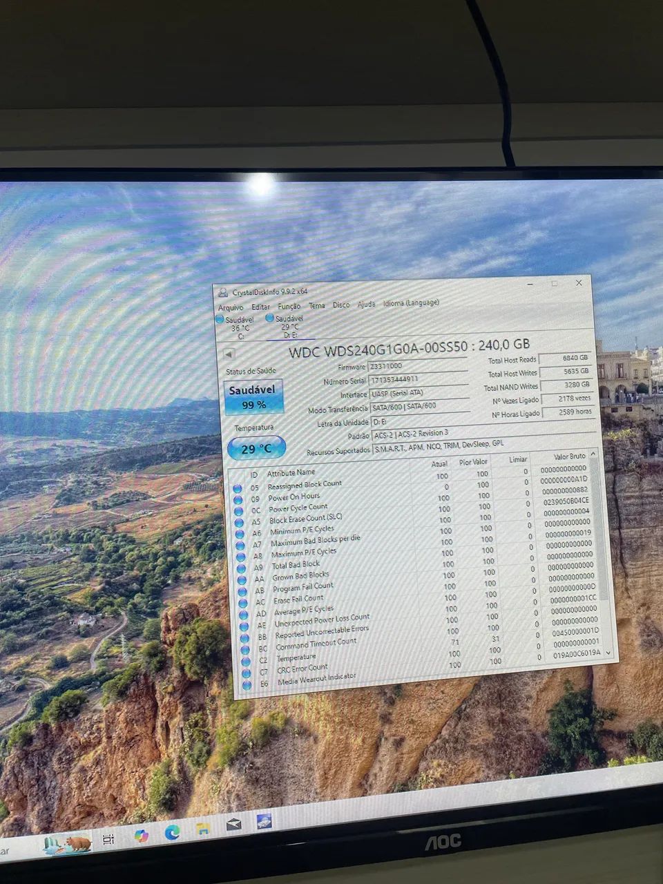 SSD 240GB Saúde 99%  - Foto 3