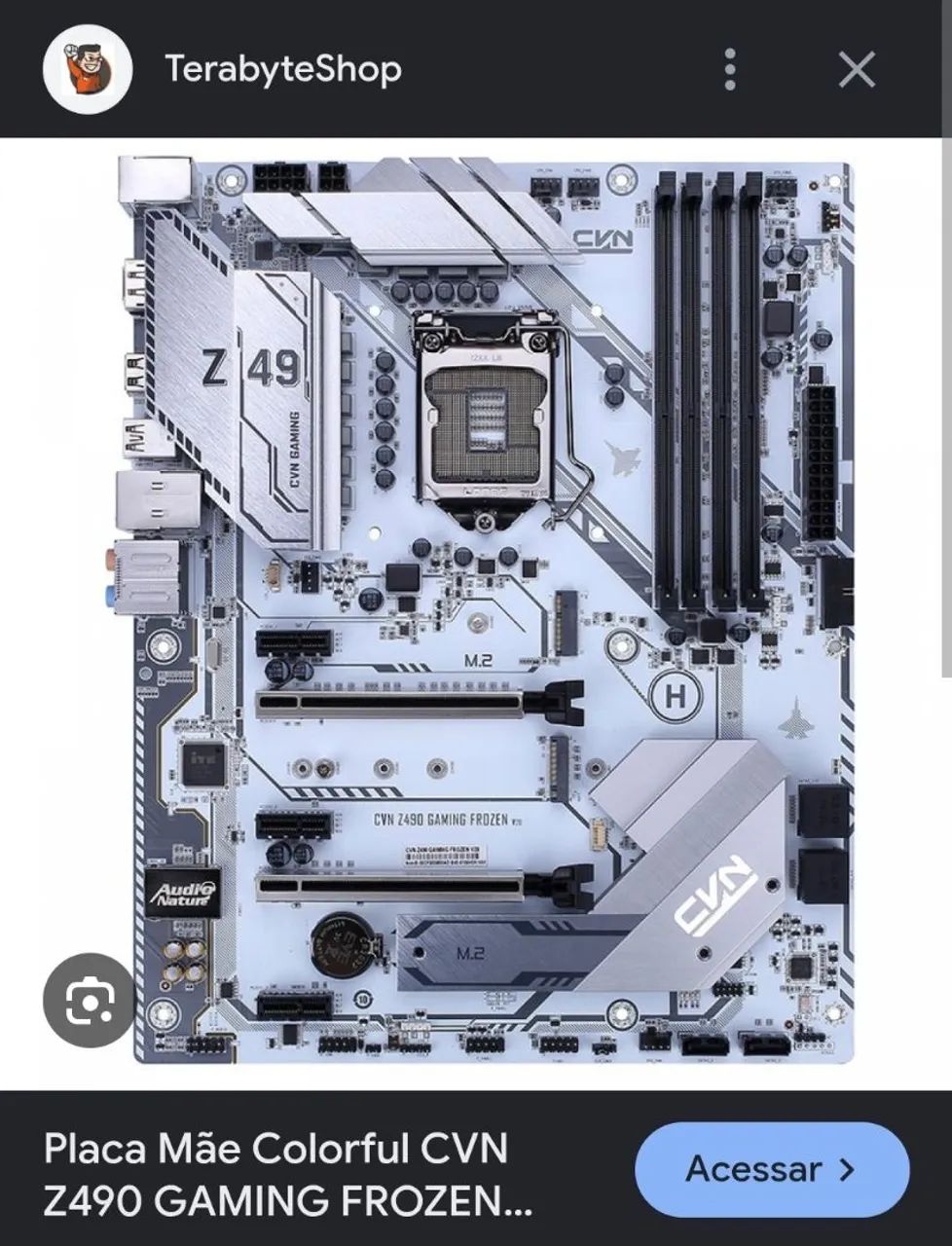 I710700k placa mae z490 32gb memória ram 2 X 16 3200hz
