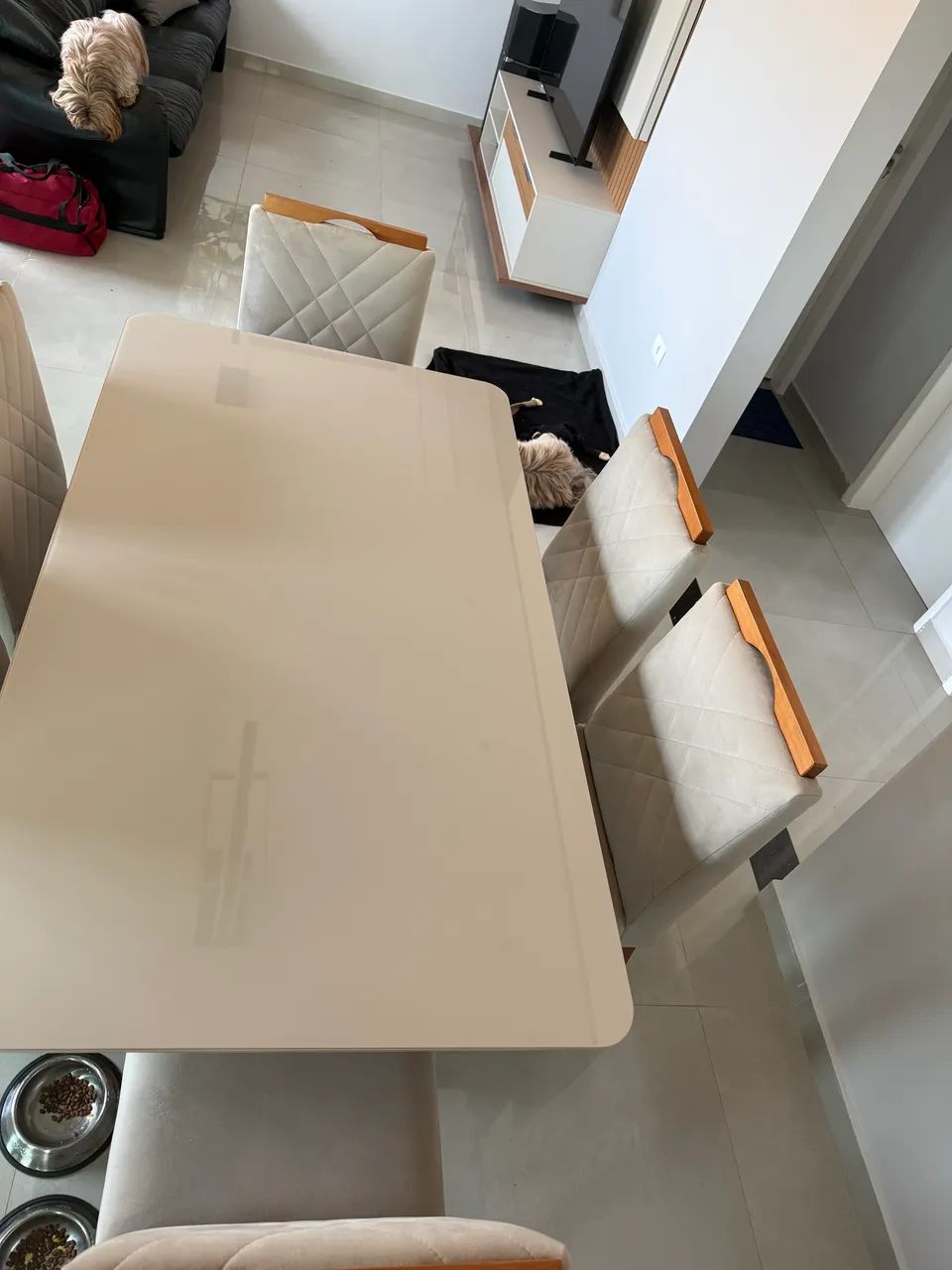 Mesa retangular seis lugares - nunca usada - Foto 4
