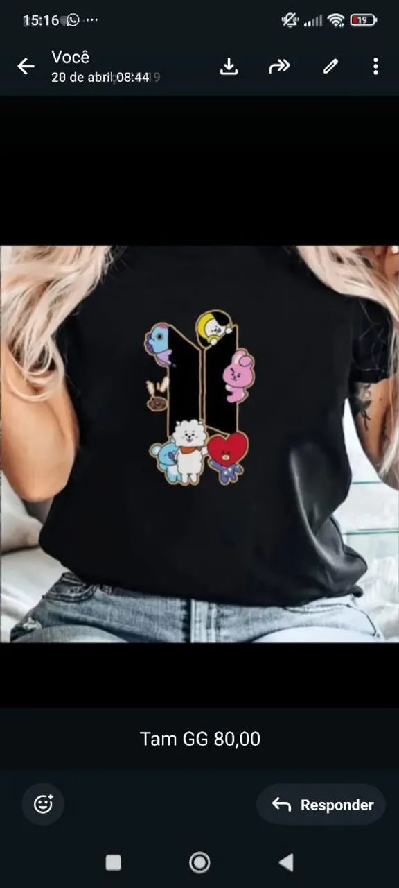 Camiseta BTS  - Foto 2