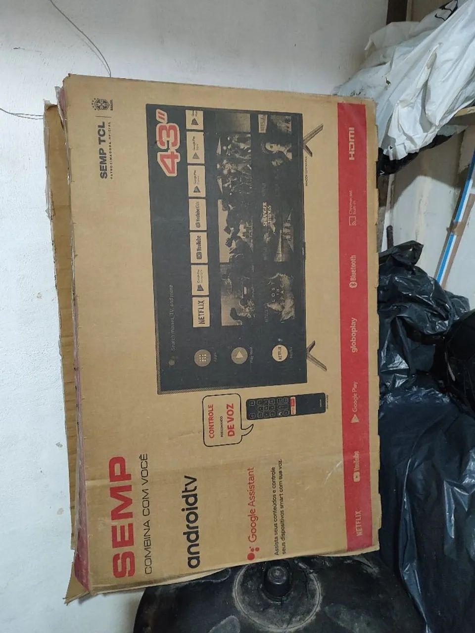 Smart Tv Semp 43 com defeito na tela - Foto 5
