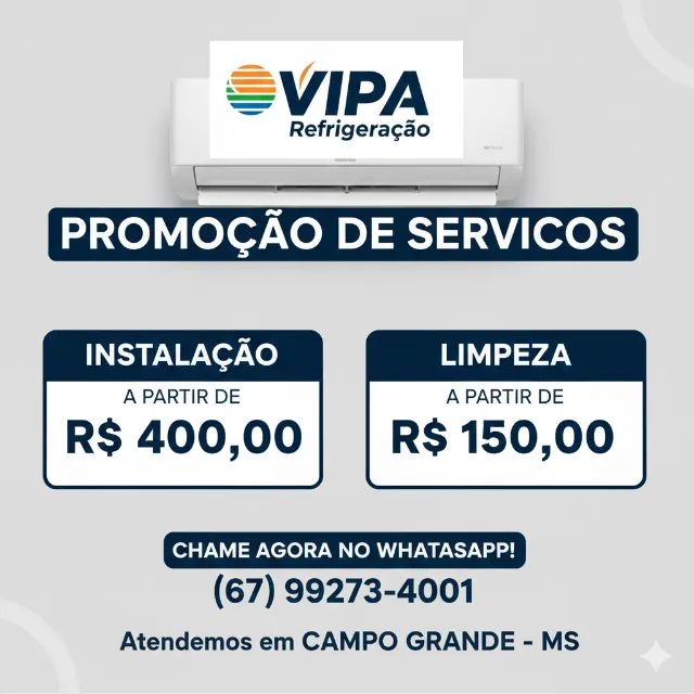 AR CONDICIONADO - INSTALAÇÃO, LIMPEZA E MANUTENÇÃO