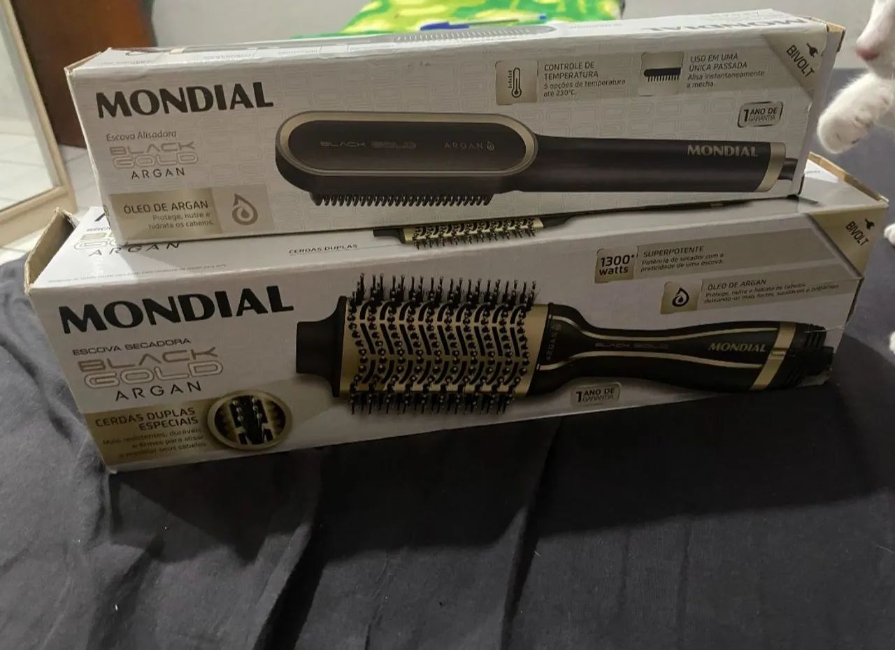 Escova secadora e chapinha Mondial