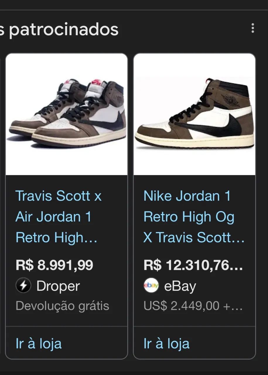 Air Jordan 1 High OG x Travis Scott - Calçados - Nova Aliança