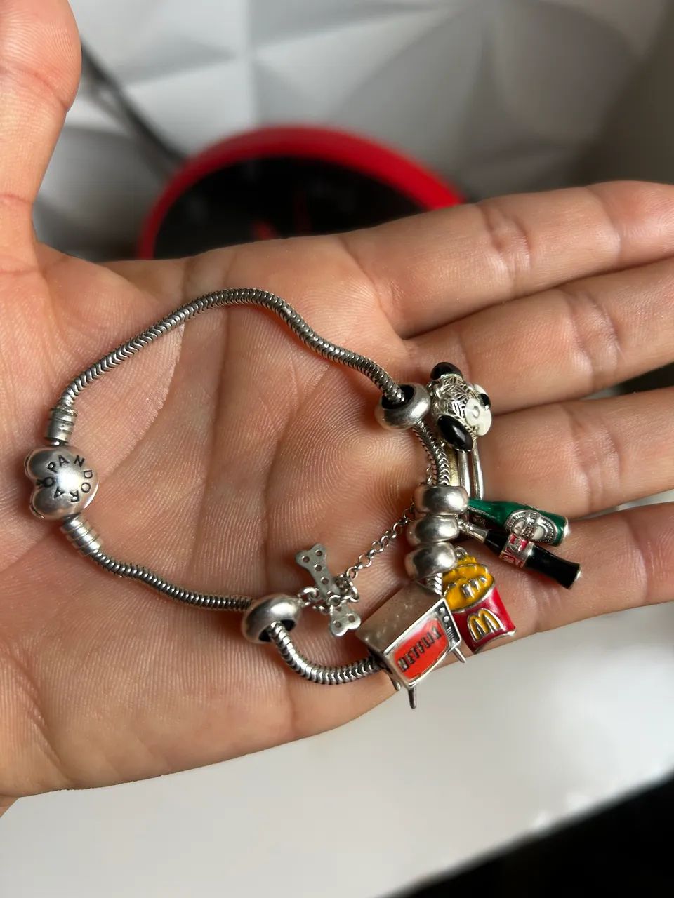 Pulseira em prata com berloques  - Foto 3