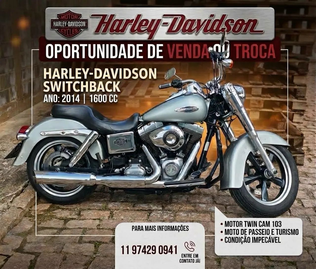 Vendo Harley- Davidson Dyna Switchback1690cc