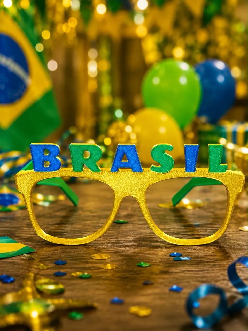 Óculos Brasil Copa | Acessório Divertido para Torcer - Foto 3
