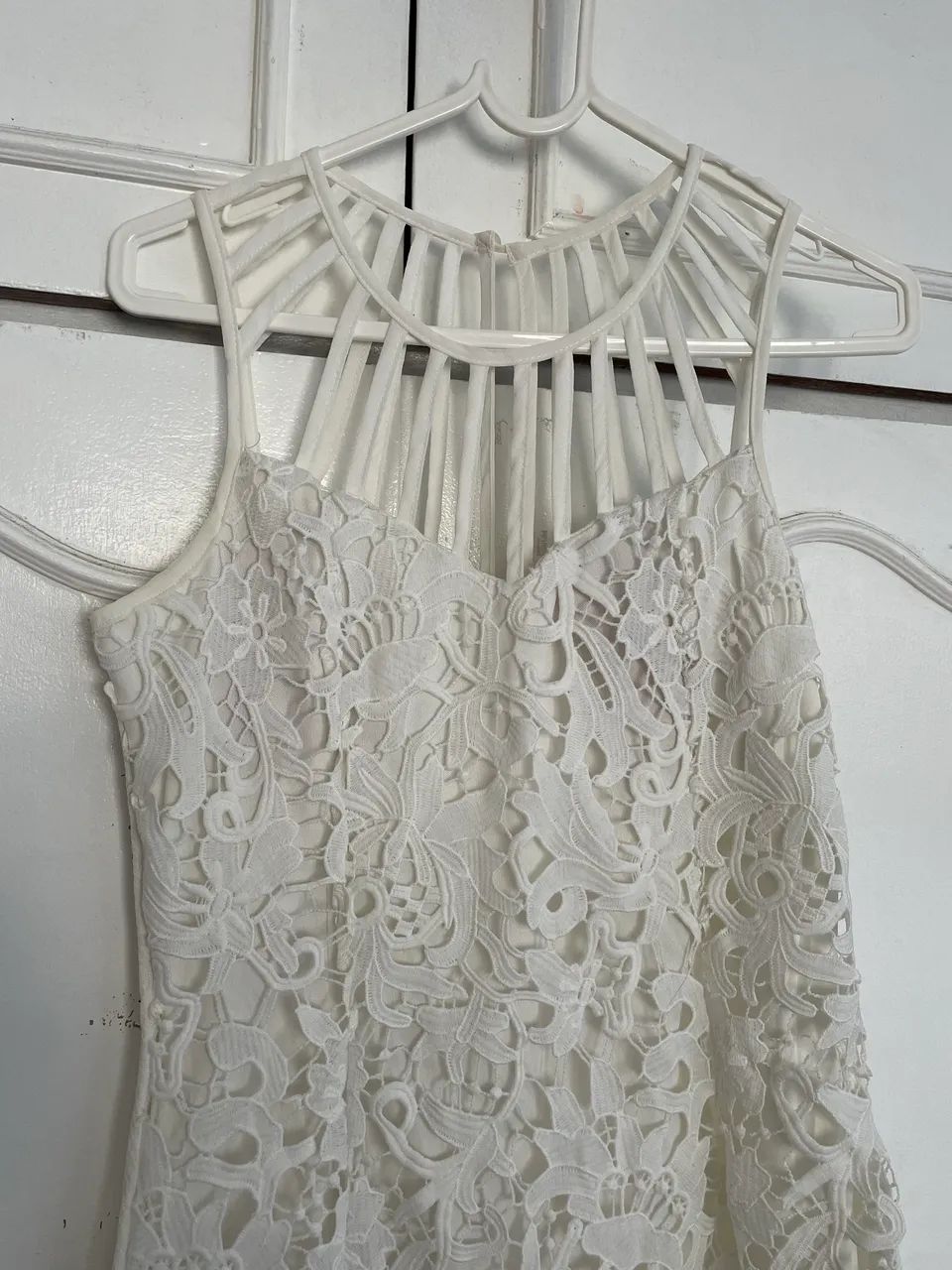 Vestido rendado branco 