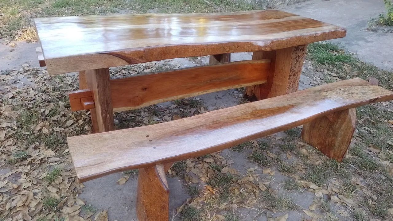 Vendo mesa rústica R$2.500 - Foto 5