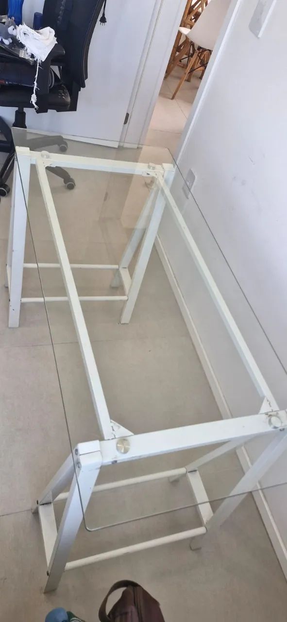 Mesa de Escritório de Vidro - Foto 2