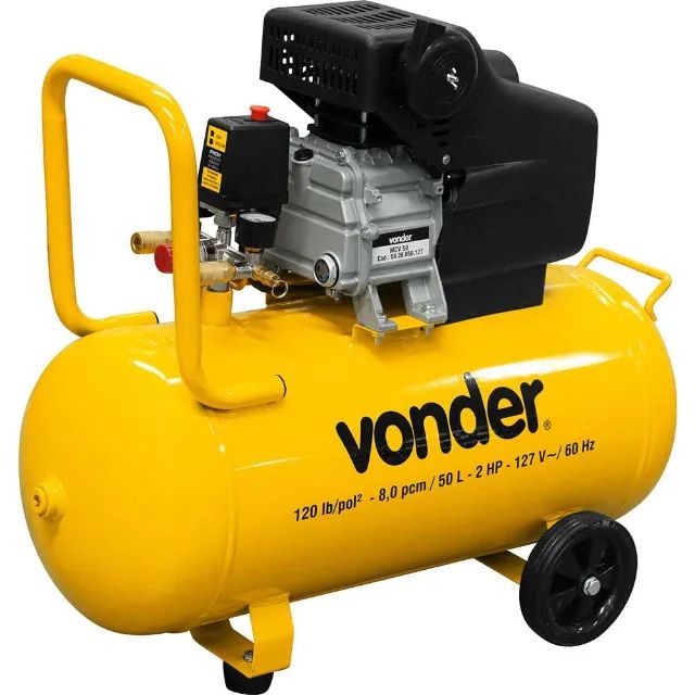 Motocompressor de ar, 8,0 pcm, 50 litros MCV 50 VONDER 