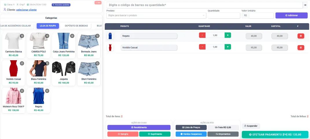 Sistema para Loja de Roupas | Vendas, Estoque e Clientes - Foto 2