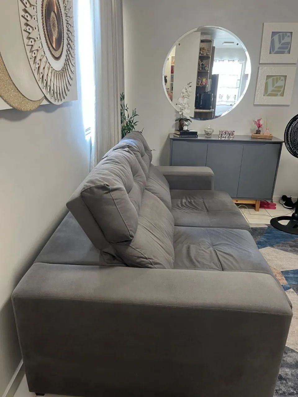  Sofá retrátil e reclinável - USADO - Foto 3