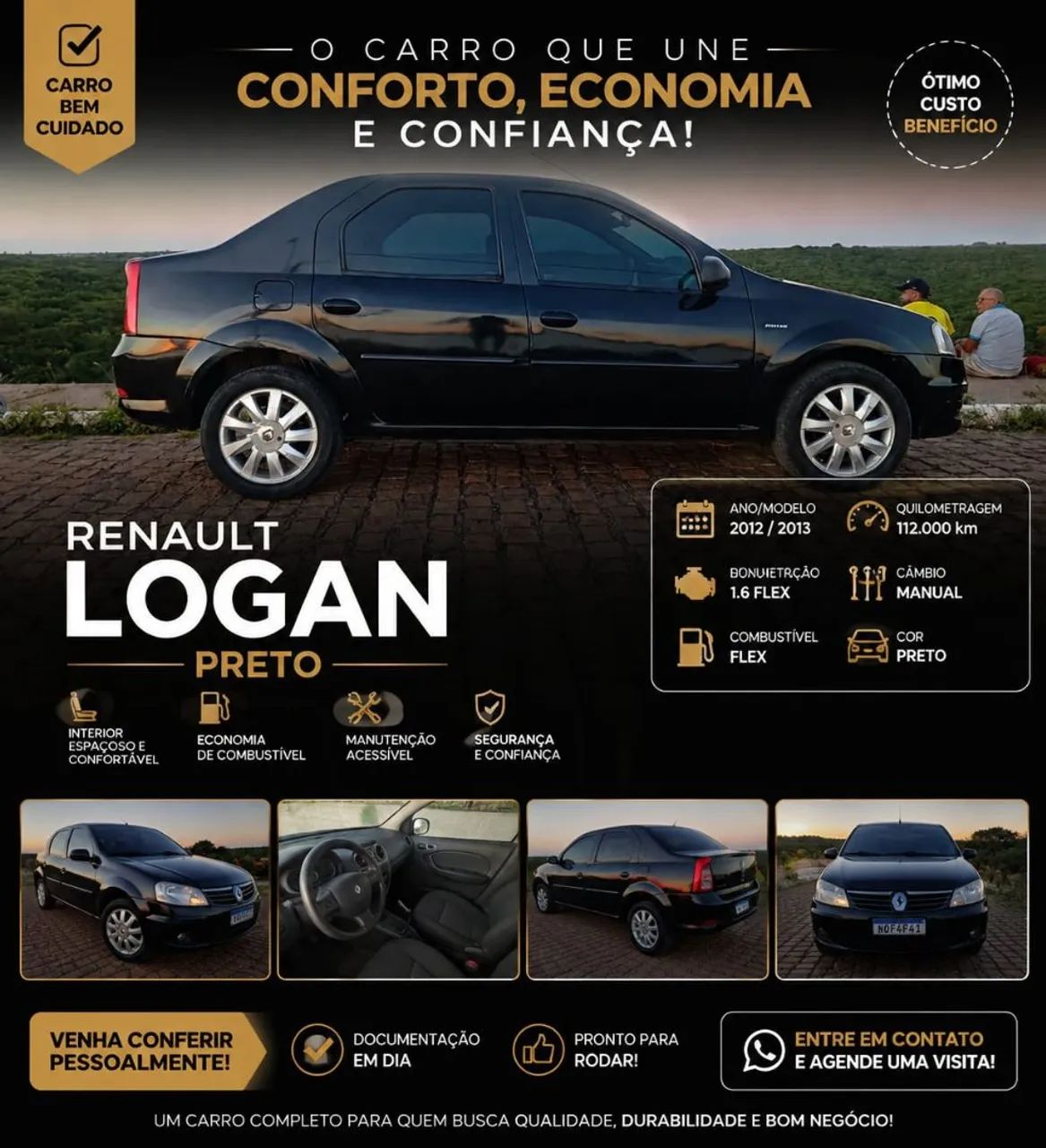 Renault Logan LOGAN Authentique Hi-Flex 1.0 16V 4p 2012