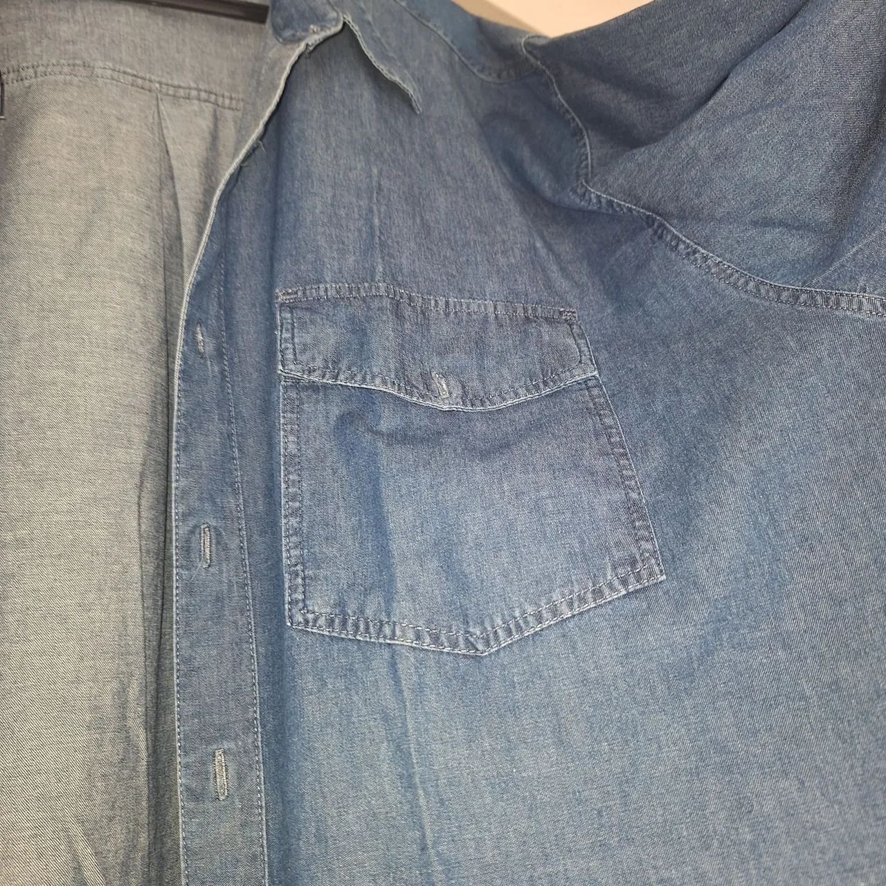 Camisa masculina tipo jeans - Foto 3