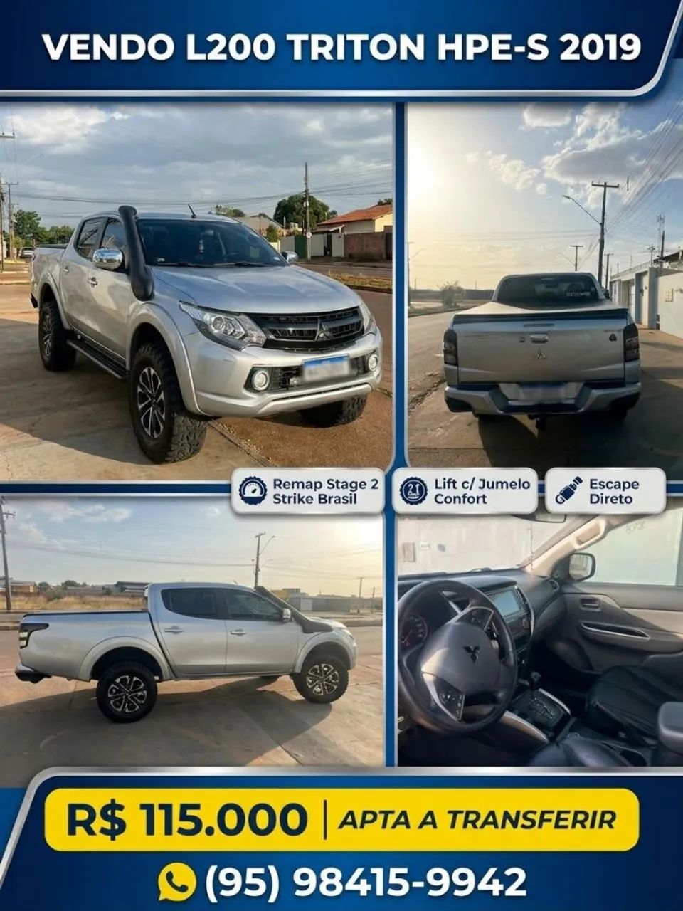 Mitsubishi L200 L200 Triton Sport HPE-S 2.4 CD Dies. Aut 2019