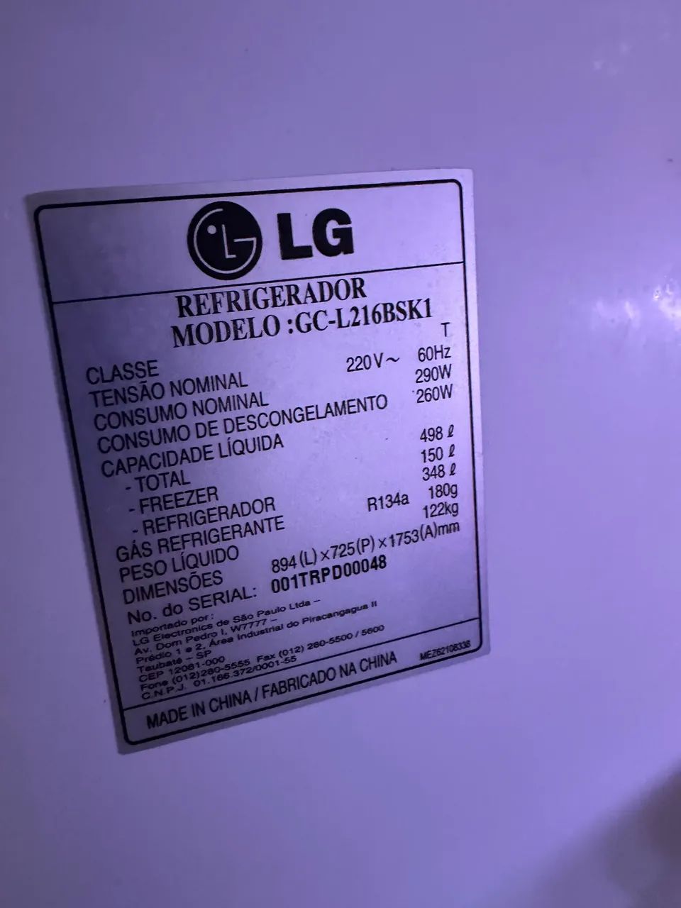 Geladeira side by side LG - Geladeiras e Freezers - Jardim Bela
