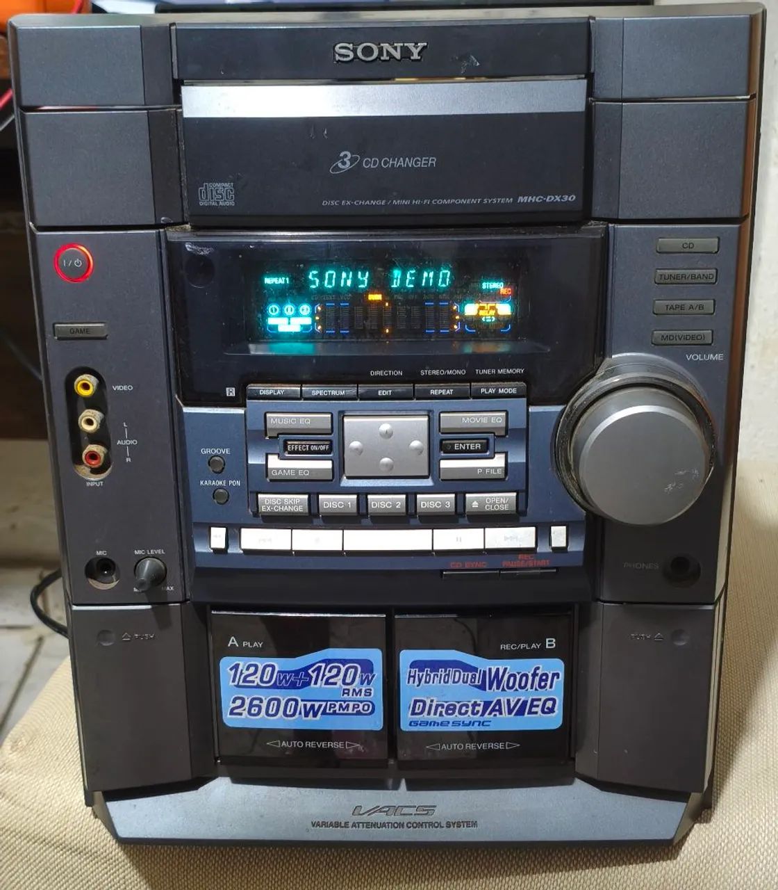 System Sony MHC-DX30 no estado  - Foto 2