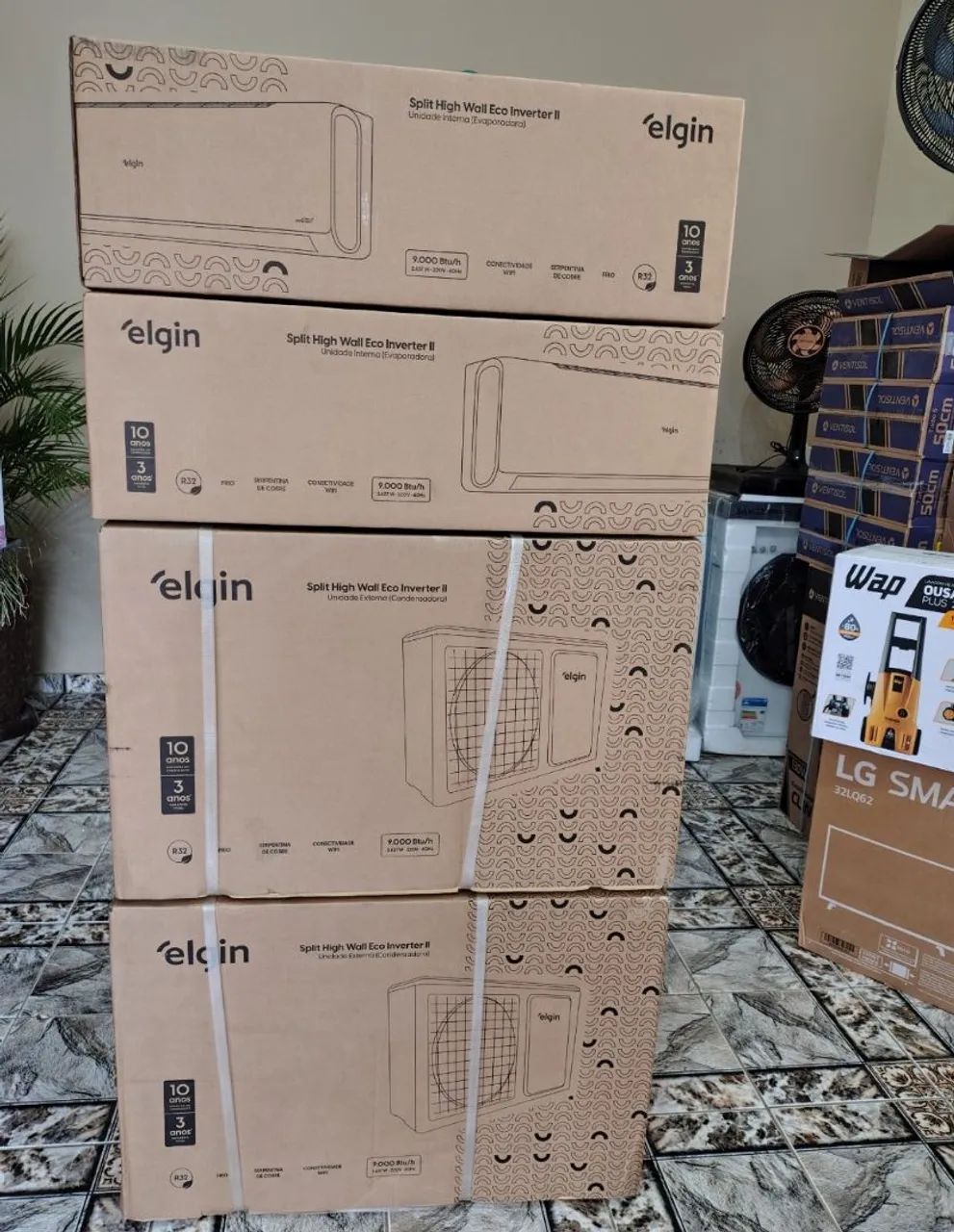 AR CONDICIONADO ELGIN 9K INVERTER WIFI NOVO LACRADO... - Foto 2