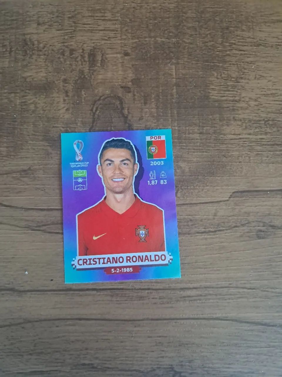 Figurinha Cristiano Ronaldo Copa 2022