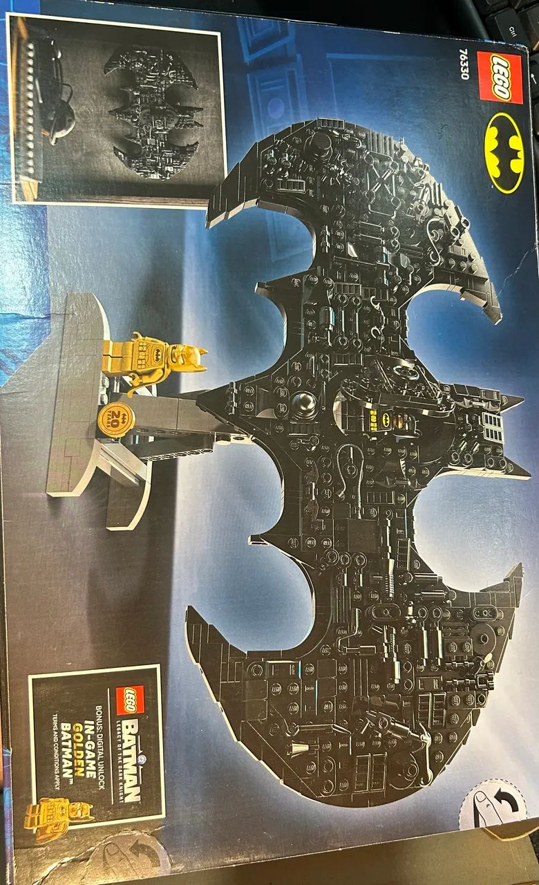 Lego Logotipo Batman 20th Anniversary com Batman Dourado - Foto 5