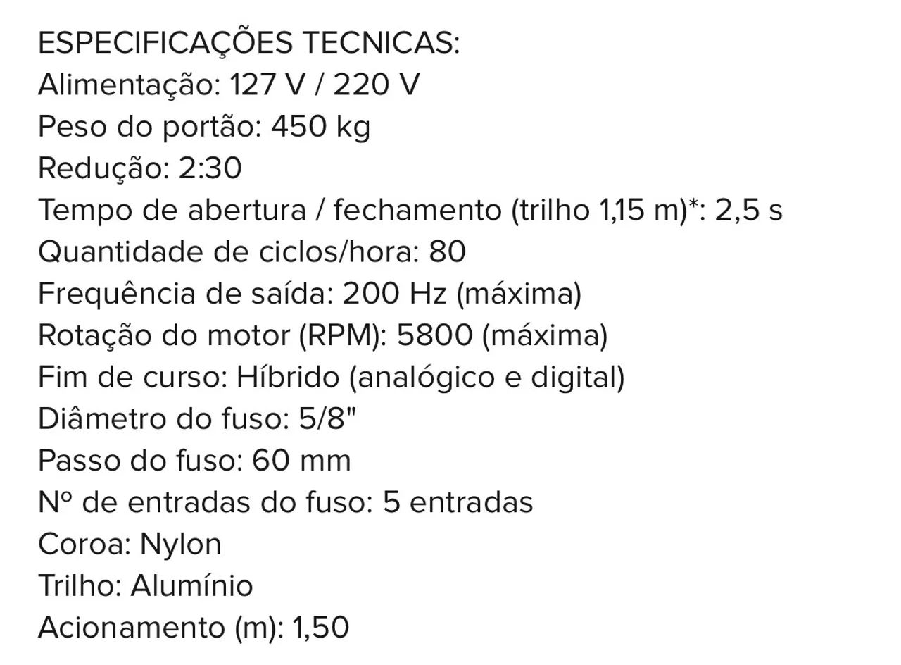 Motor para portão basculante PPA jet flex