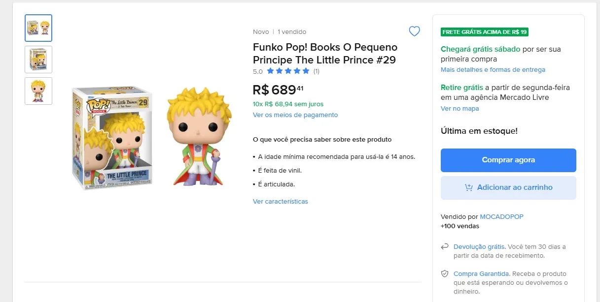 FUNKO POP PEQUENO PRÍNCIPE  - Foto 3