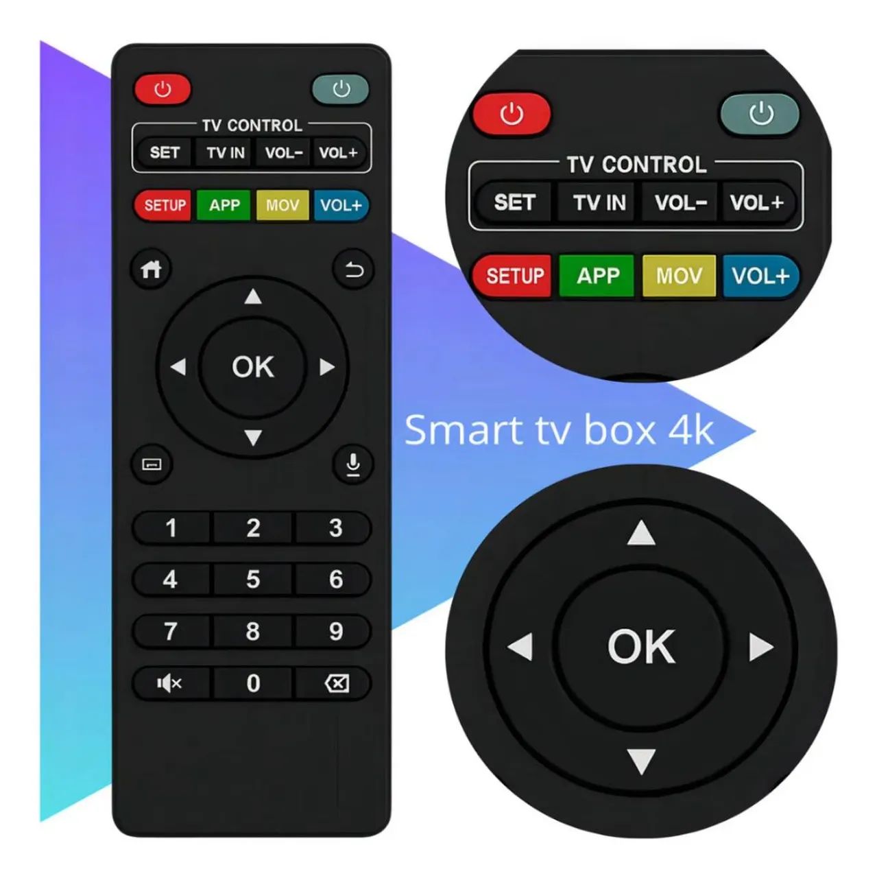 CONTROLE REMOTO PARA TV BOX - KAP-1178 - Foto 4