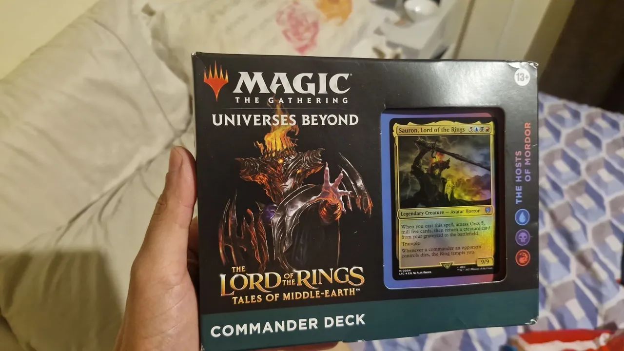 sauron mtg commander deck MTG LOTR Tales of Middle-Earth Commander Sauron Through The Ash 100+ D main image 0
