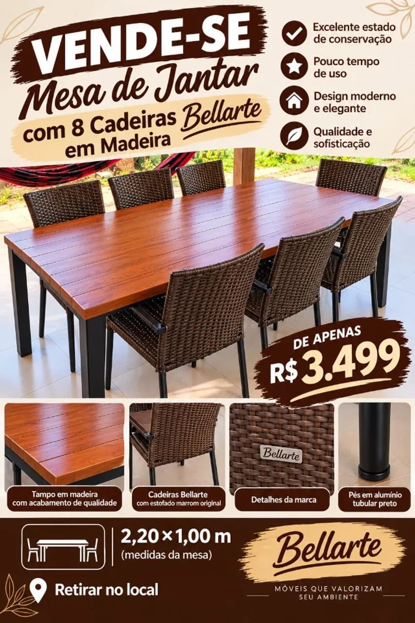Mesa área externa 