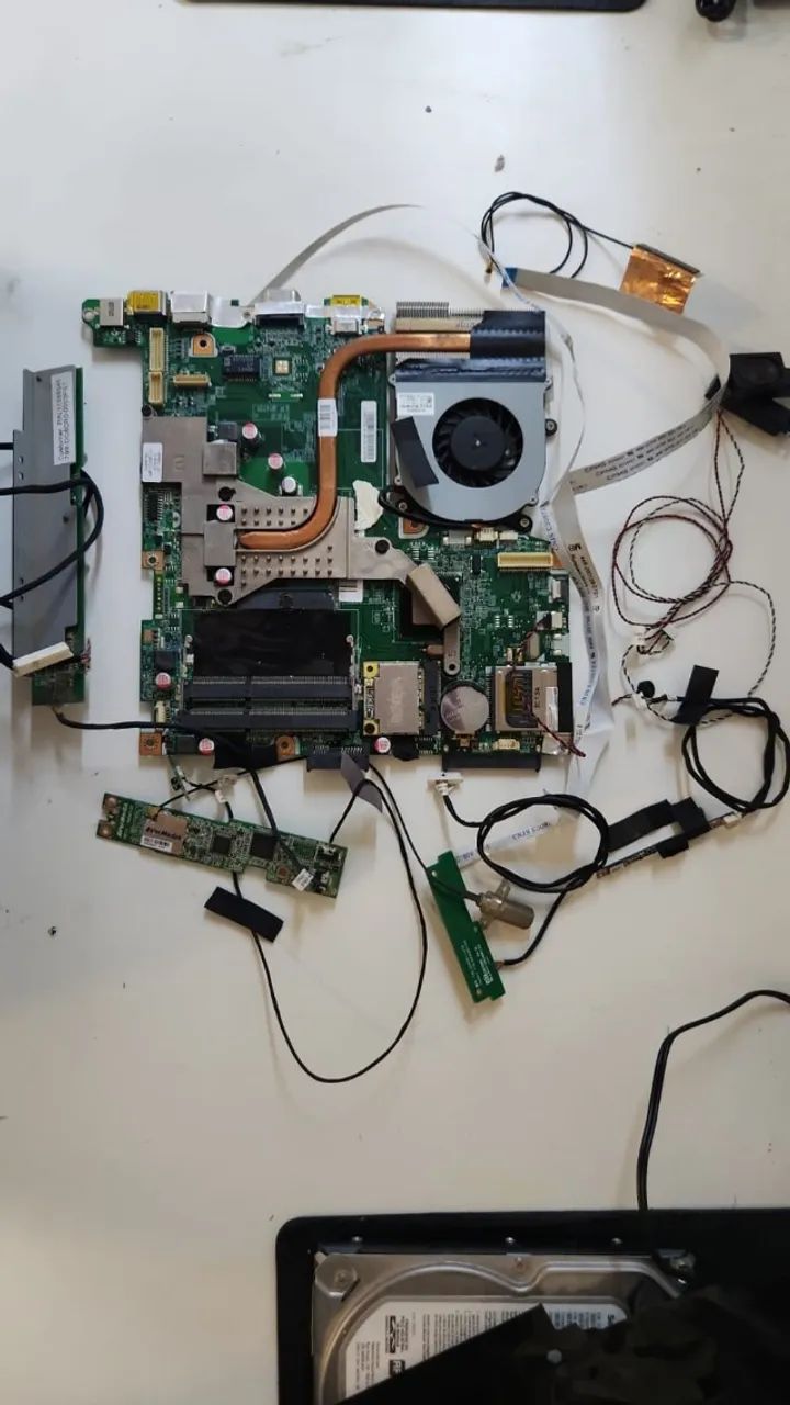 Placa mãe positivo all-one union K3260 completa com proc. I3, cooler e cabos de conexão - Foto 4