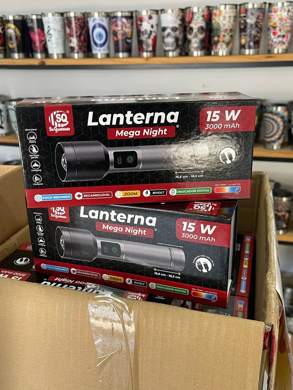 Lanterna mega nigth super potente 15 w
