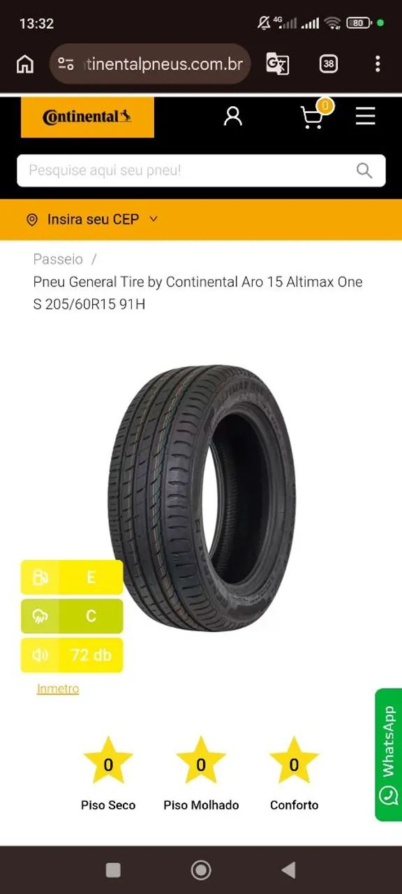 Par pneus NOVOS continental altimax one s 205 60 r15  - Foto 6
