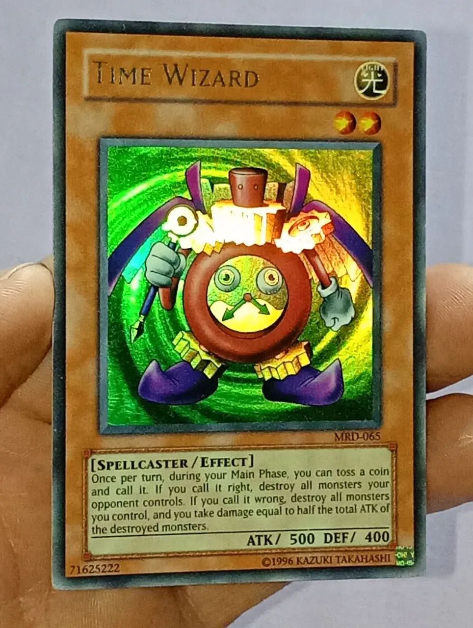 Time Wizard Yugioh TCG ultra raro MRD-065 em inglês - Foto 2