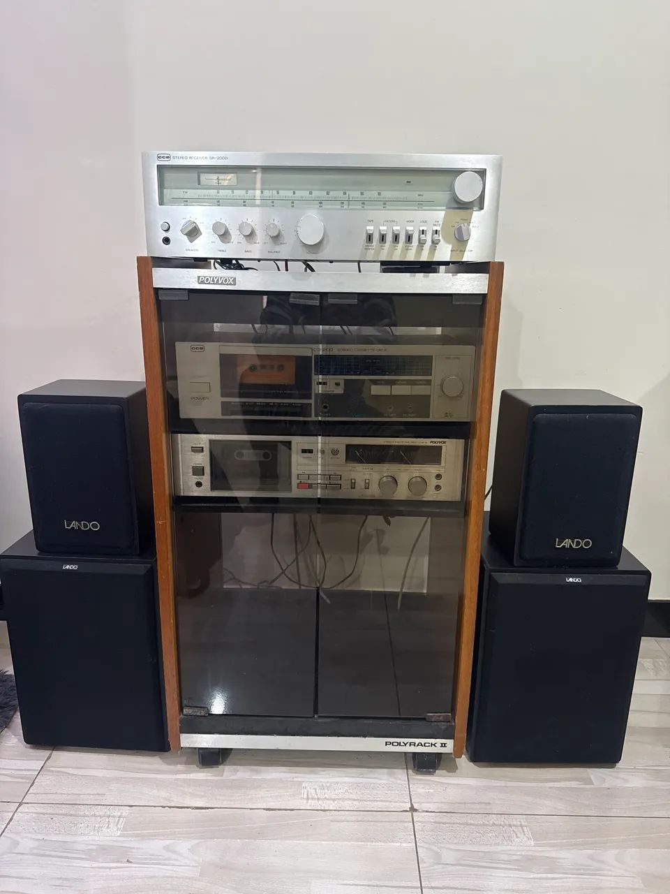 Receiver cce deck cce deck polivox 4 caixas lando e rack