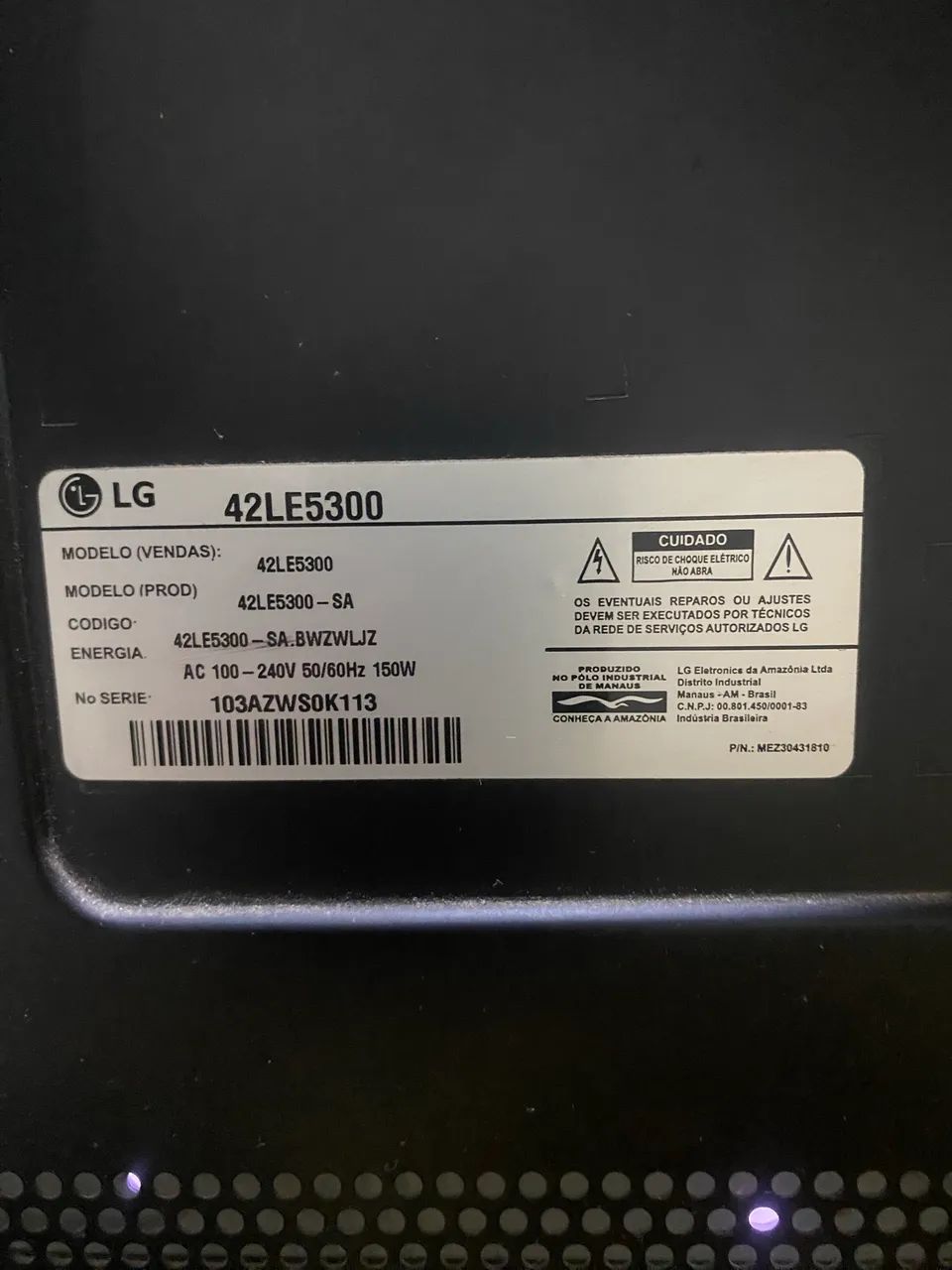 TV LG LED 42pol 42LE5300 - Foto 2