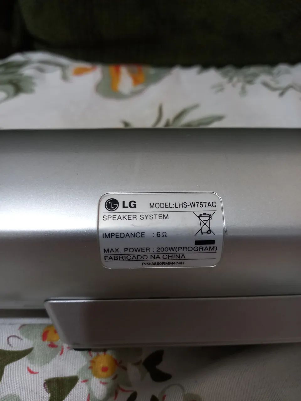 Subwoofer e Caixa Som Central LG  - Foto 5