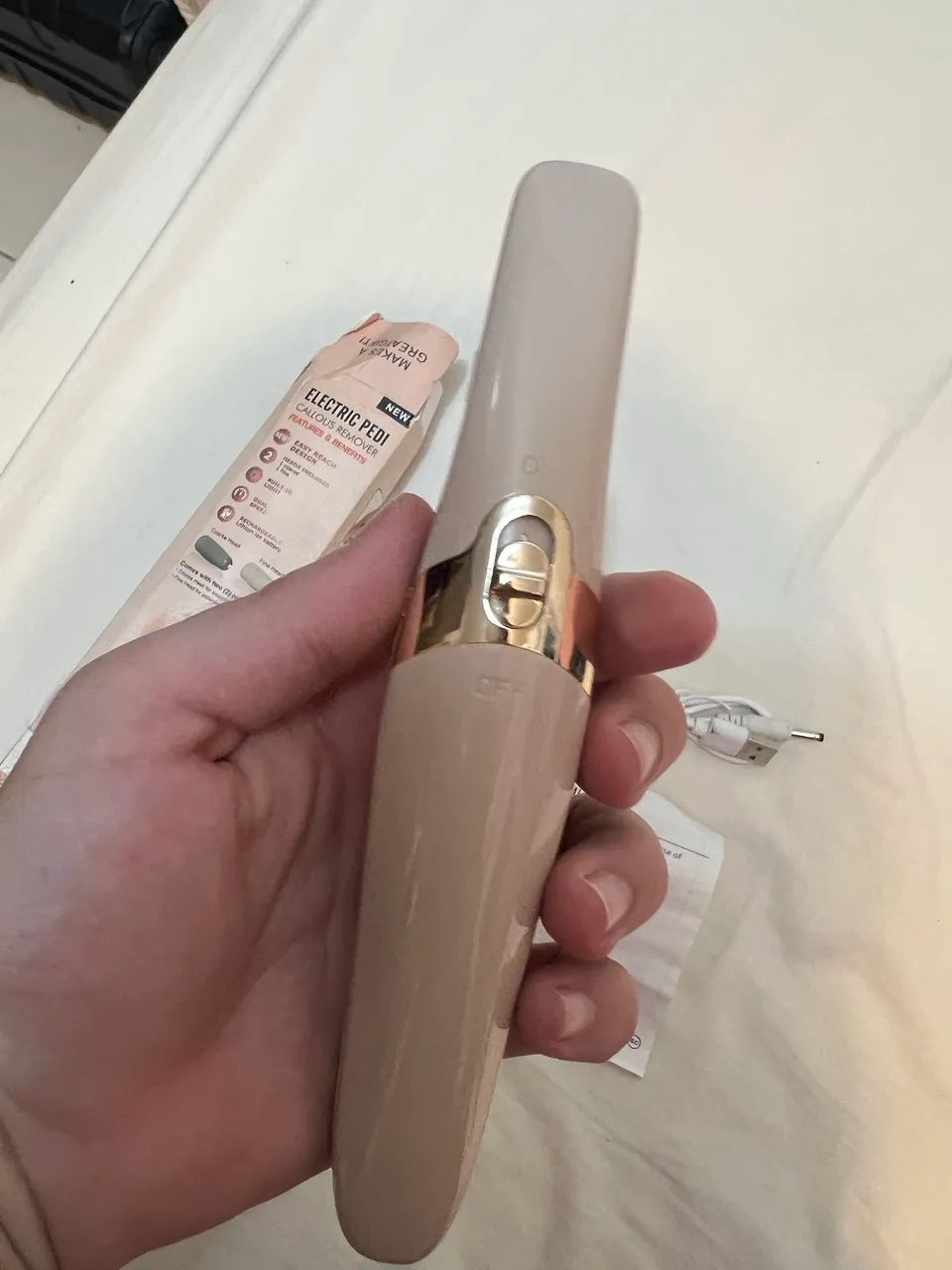 Lixa elétrica para pés nova lacrada - Foto 3