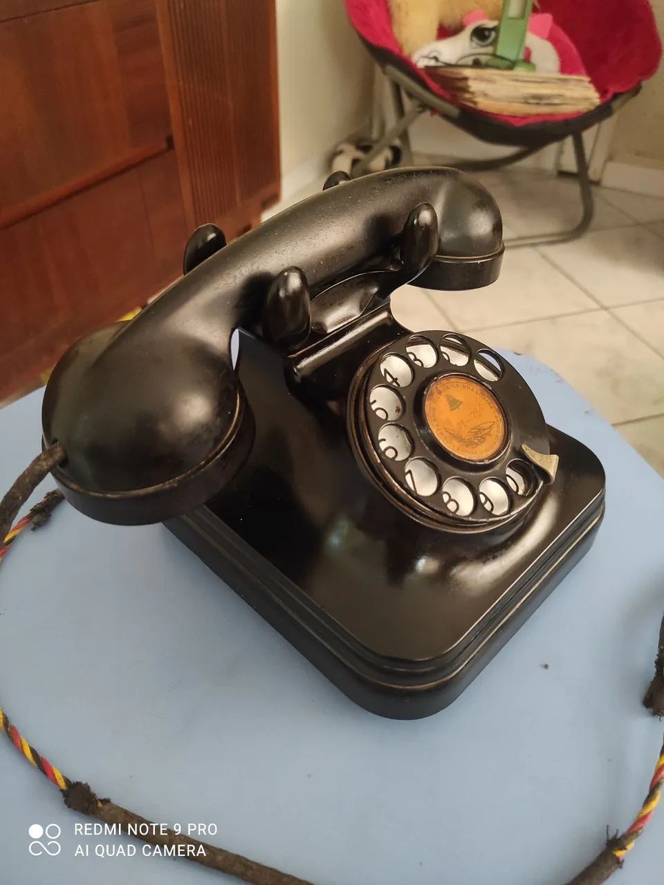 Telefone antigo,de disco,Leia: - Foto 3