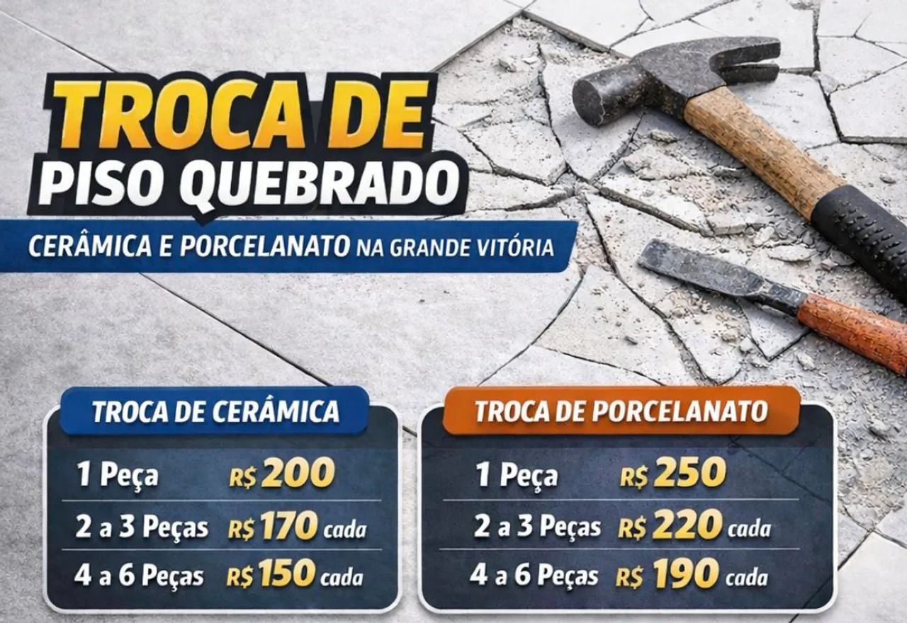 Troca de pisos quebrados  - Foto 2