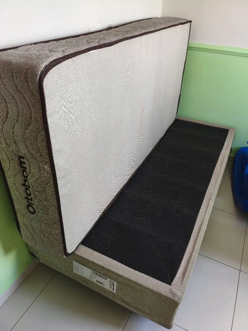 Vendo Base + Colchão Solteirão Ortobom  - Foto 4