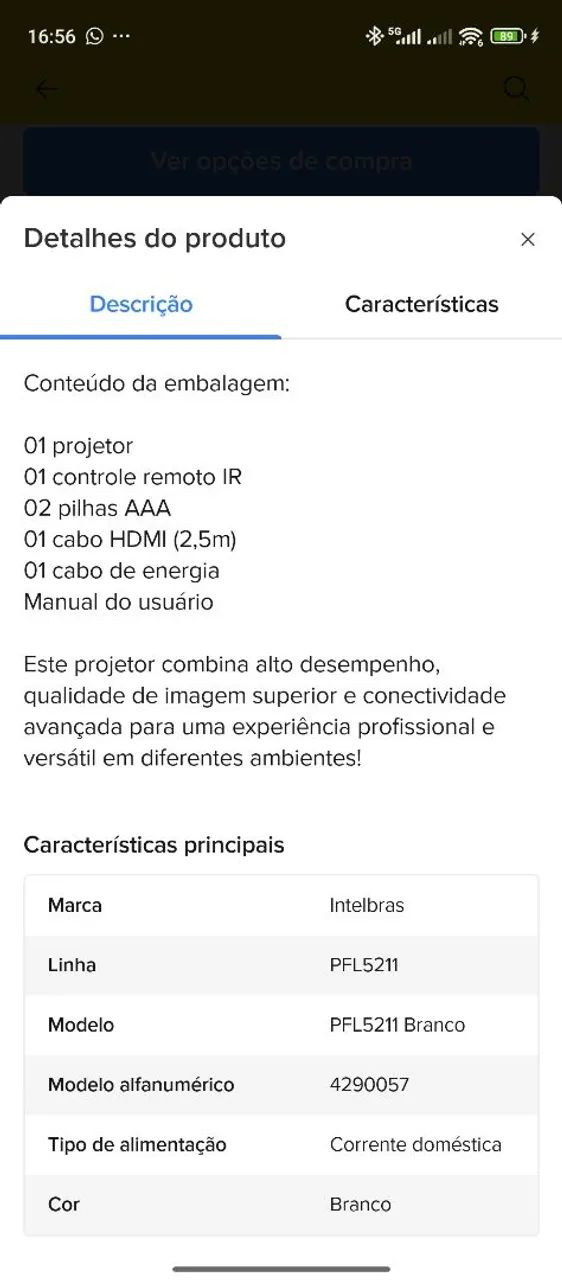 Projetor na caixa , lacrado ainda - Foto 5