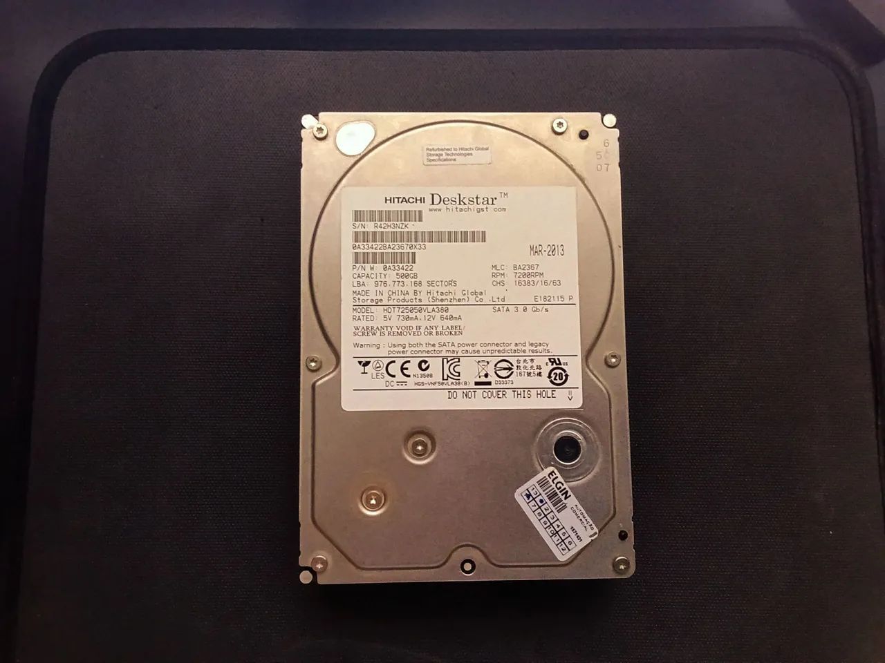 HD 500gb Hitachi Deskstar