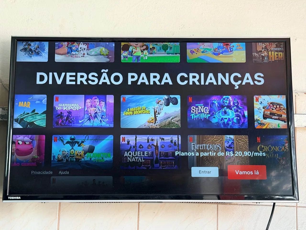 Smart thosiba full hd 32 polegadas c/ linha na tela - Foto 5