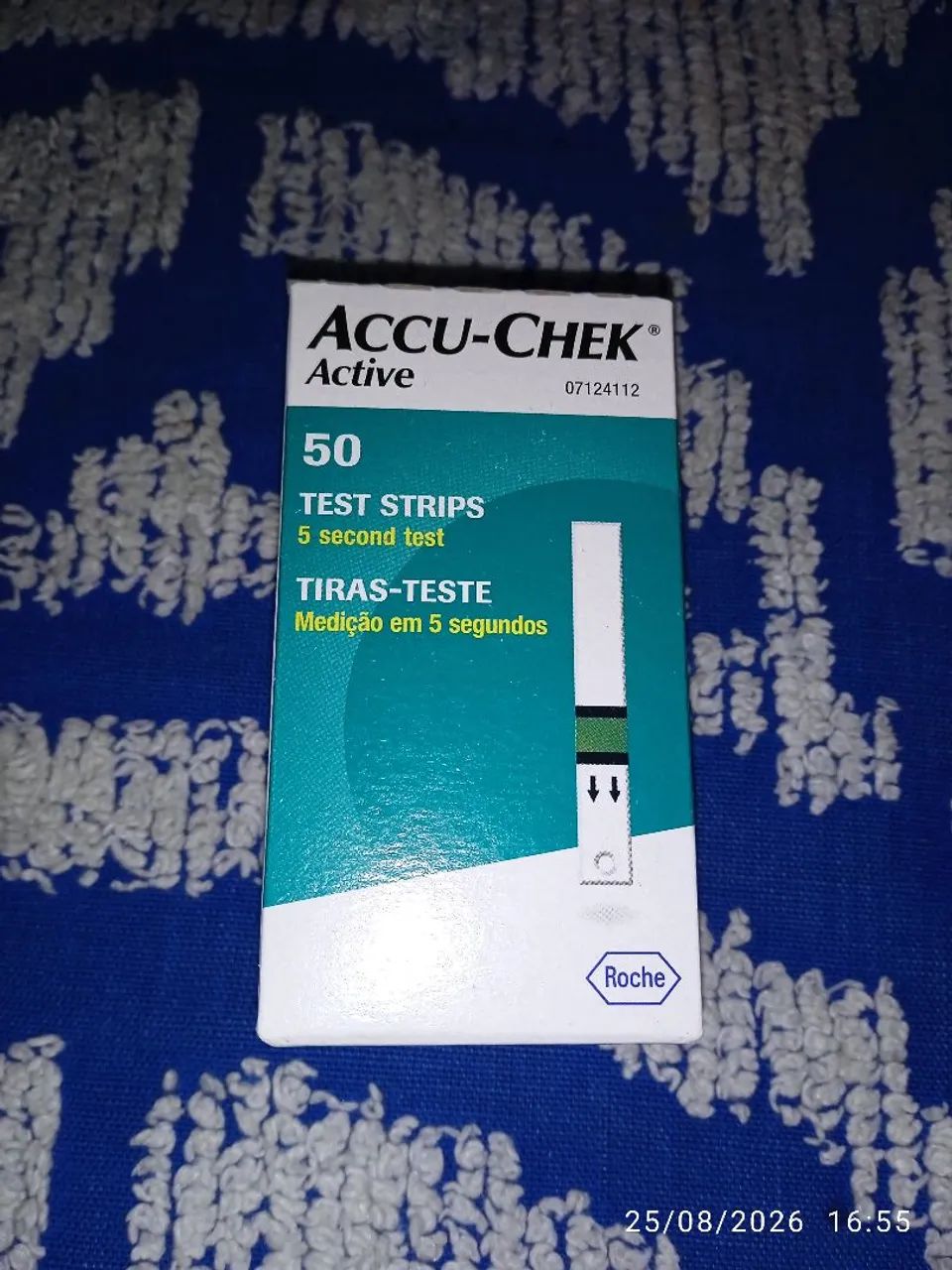 Fita para medir glicemia 