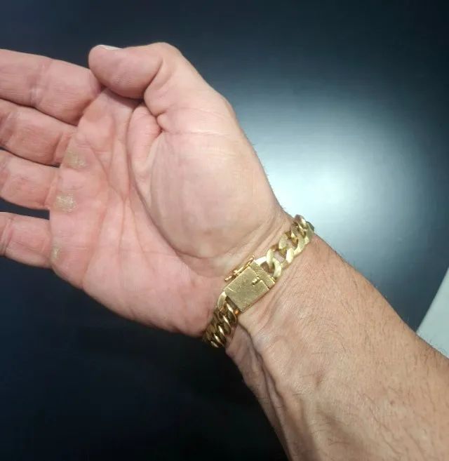 Jóia Pulseira Ouro 18k Maciça 45 gramas - Foto 2