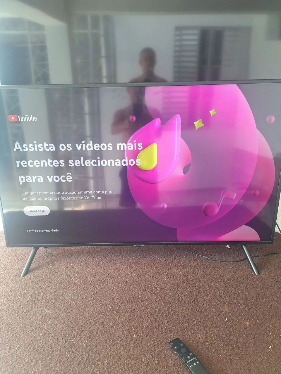 TV SMART SANSUNG 4K 50 POLEGADAS FUNCIONANDO PERFEITAMENTE SEM DETALHES ACEITO CARTÃO  - Foto 4